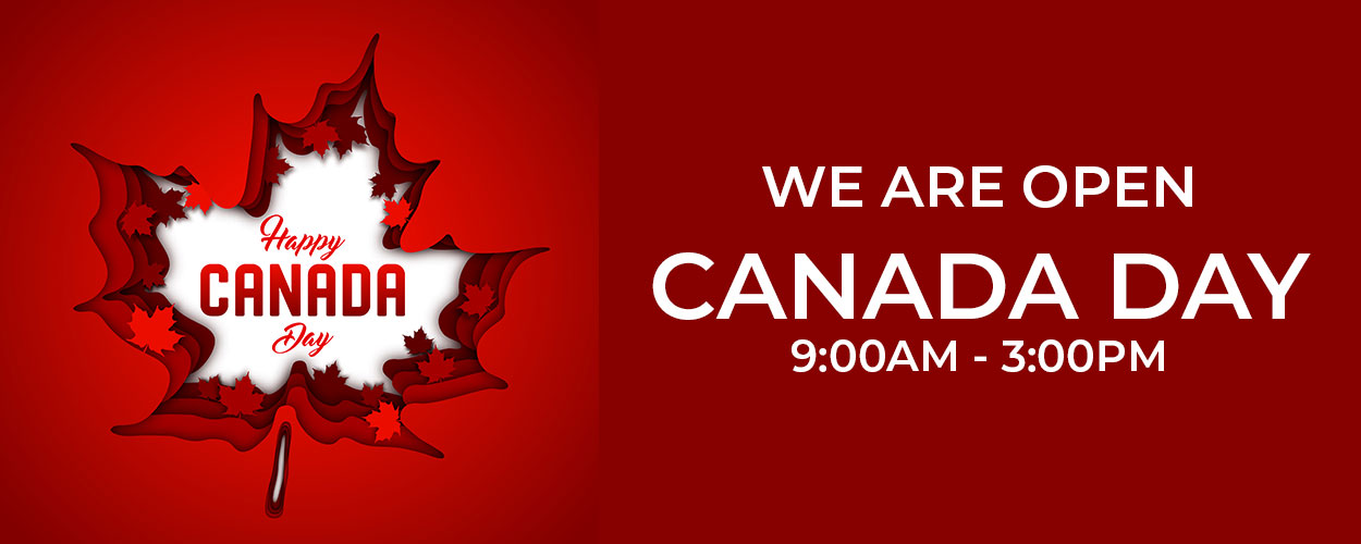 We are open Canada Day